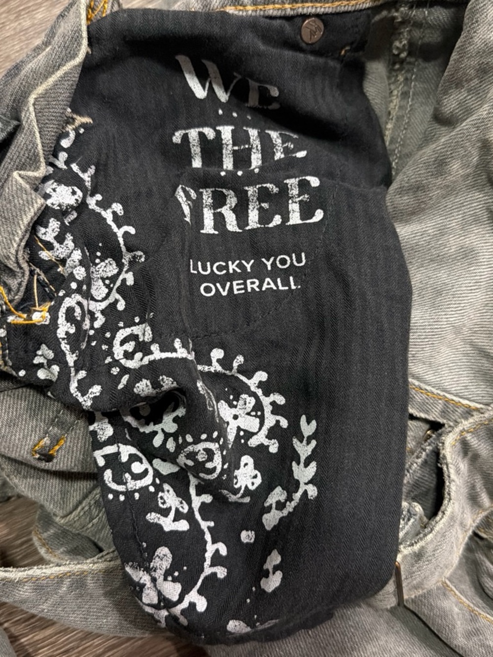 We The Free Good Luck Barrel Overalls size medium - Picture 7 of 7